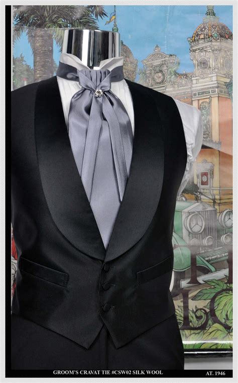 Silk Ascot Ties Tuxedo Accessories