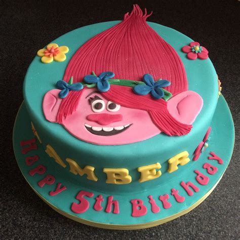 Trolls cake Poppy | Trolls birthday cake, Trolls cake, Trolls birthday