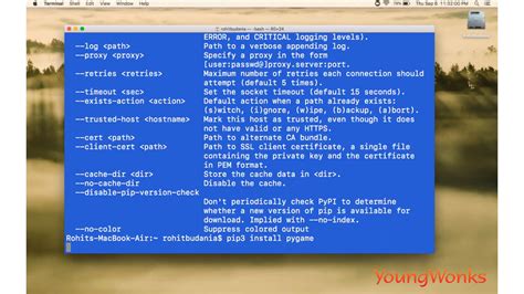 How To Install Pygame On A Mac