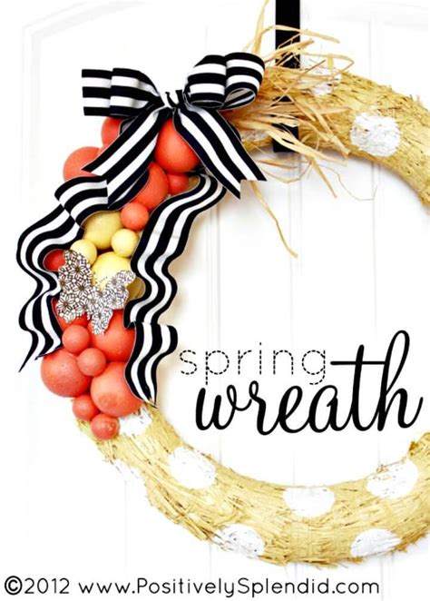 25 Easy Diy Spring Wreath Ideas Diy Crafts
