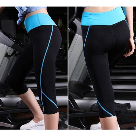 Women Yoga Pants Sport Gym Fitness Running Tights Quick Drying Compression Trousers Gym Slim