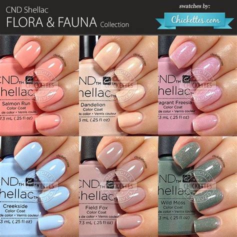 Cnd Shellac Flora Fauna Collection Swatches By Chickettes Com