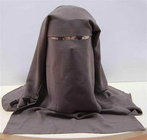 Islamic 3 Layers Niqab Burqa Bonnet Hijab Cap Veil Muslim Bandana Scarf Headwear Black Face