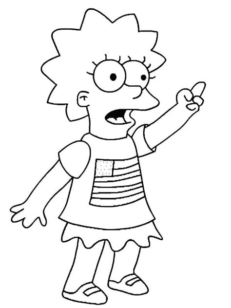 Lisa Simpson Coloring Page Download Print Or Color Online For Free
