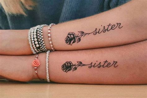 Cute Sister Tattoos Best Sister Tattoos Cute Matching Sister Tattoo