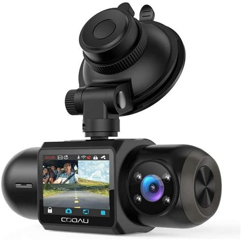 Uber Dual 1080p Fhd Built In Gps Wi Fi Dash Cam Front And Inside Car