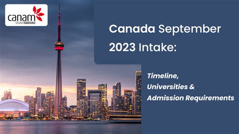Canada September 2023 Intake Timeline Universities And Admission