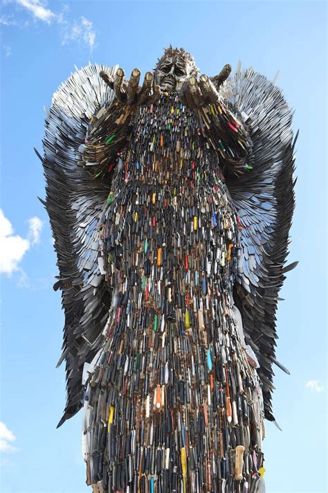 This is the question at the center of the marvelous new comedy knives out. Artwork Made from Over 100,000 Knives is a Stand Against Knife Violence