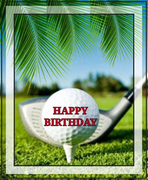 Golf Birthday Wishes To Dad Golf Birthday Greeting Card Happy