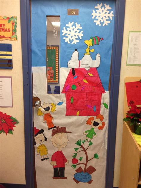 You can celebrate christmas with charlie brown and the gang using peanuts® party supplies from oriental trading. My classroom door, Charlie Brown Christmas! | Christmas ...