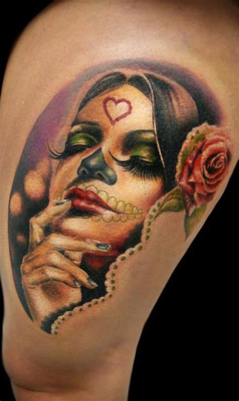 Chicano Rose Scul Tattoo By Illsynapsel Best Tattoo Ideas Gallery Images And Photos Finder
