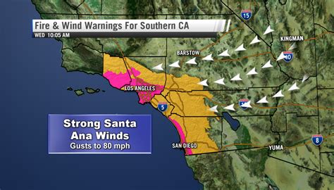 Strong Santa Ana Winds Fuel California Wildfires