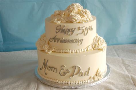 Maybe you would like to learn more about one of these? Simple 50th anniversary cake | Wedding Cakes | Pinterest ...