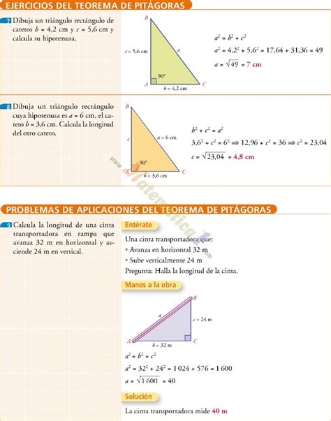 Teorema De Pitagoras Ejercicios Resueltos Pdf