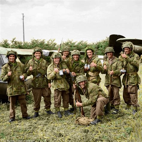 Colourised Pictures Of D Day Heroes Seen For First Time Daily Mail Online