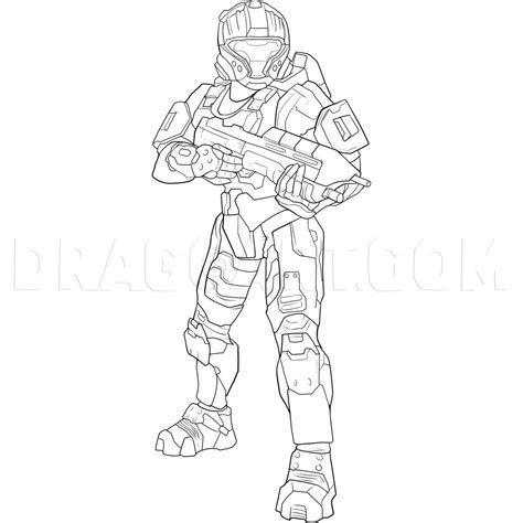 How To Draw A Halo Character