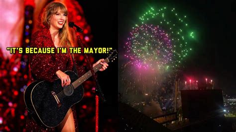 Taylor Swift Joking About Amazing Fireworks At Santa Clara Show 🎇 Youtube