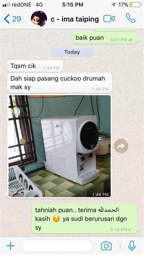 Saya fadhil, natural executive cuckoo. TESTIMONI - Cuckoo Water Filter