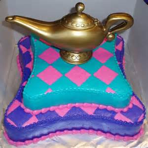 Image result for images of aladdin lamp pillow cakes
