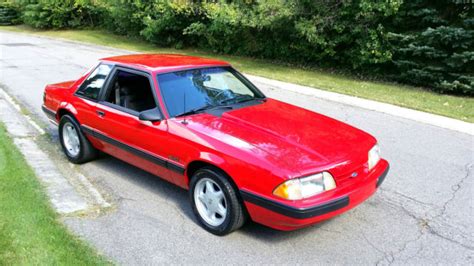 1991 Ford Mustang Lx Coupe 50 Notchback 5 Speed Manual Beautiful