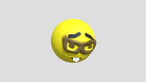 Nerd Emoji 3d Model By Confusion1803 41d0b8b Sketchfab