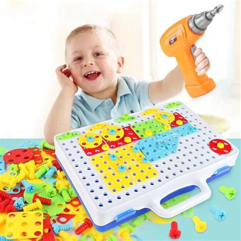 149193pcs Boys Toys Kids Drill Toys Creative Educational Toy Electric