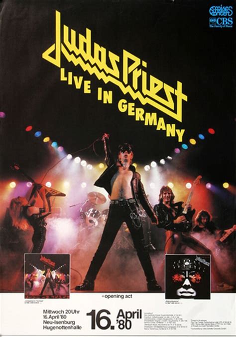 Judas Priest British Steel Neu Isenburg Konzertplakat