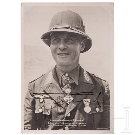 Bid Now GFM Erwin Rommel A Signed Portrait Postcard May 5 0123 10
