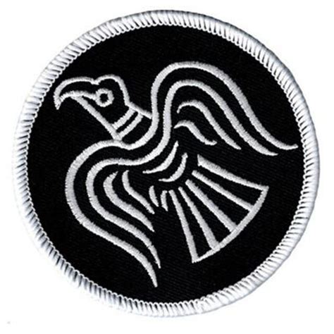 Viking Blackbird Sun Morale Patch Raven Tactical Military Dark Badge