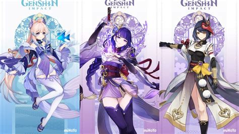 Genshin Impact Raiden Shogun Sara Kokomi Banners Release Date