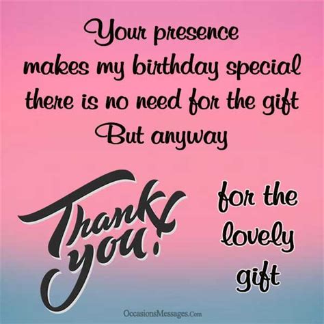 Thank You Messages For Birthday T Occasions Messages