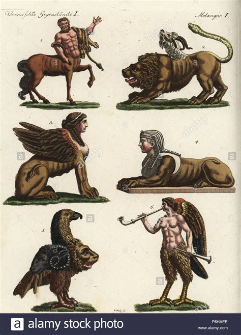 Download This Stock Image Mythical Creatures Centaur 1 Chimera 2