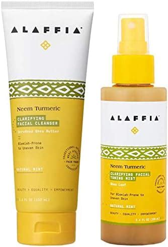 Alaffia Everyday Neem Turmeric Clarifying Face Cleanser And Toning Mist