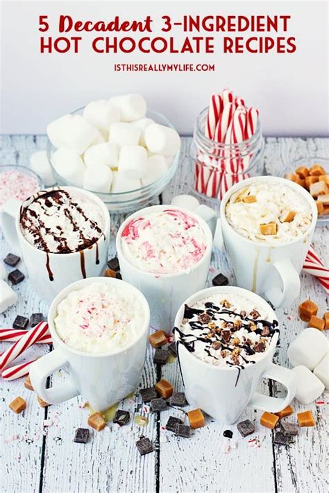 five 3 ingredient hot chocolate recipes three ingredients are all you need to make a variet