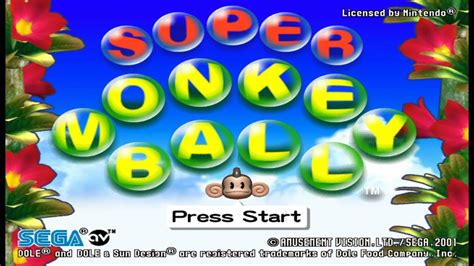 Super Monkey Ball Amusement Vision Sega Gamecube 2001 Youtube