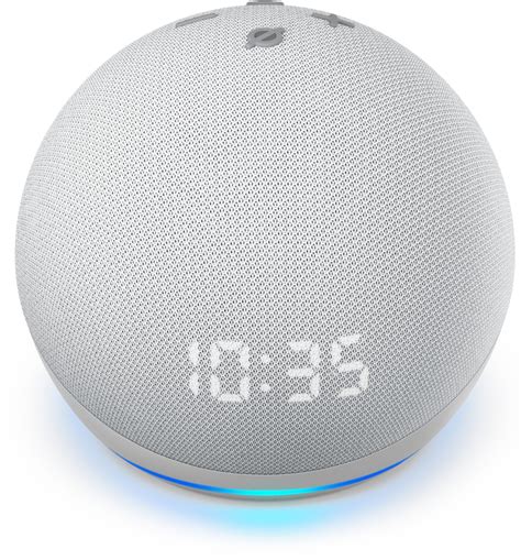 Amazon Echo Dot 4th Gen Smart Speaker With Clock And Alexa Glacier