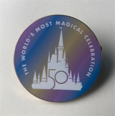 Disneys 50th Anniversary Fantasy Pin Walt Disney World Magic Etsy