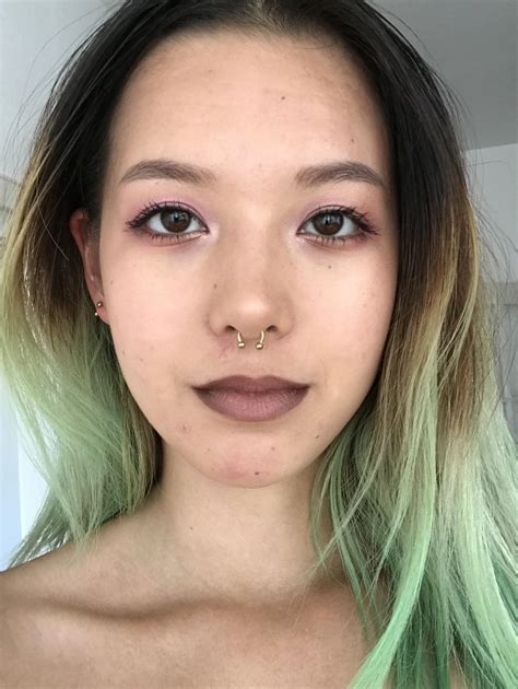 Brown Ombre Lip Ft Green Hair Cc Welcome Makeupaddiction