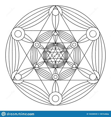 By spiritual math art xv. Coloring Book Of Sacred Geometry. Mandala Of Zodiac Sign ...