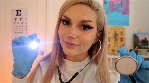 ASMR Nurse Doctor Check Up Cranial Nerve Exam YouTube