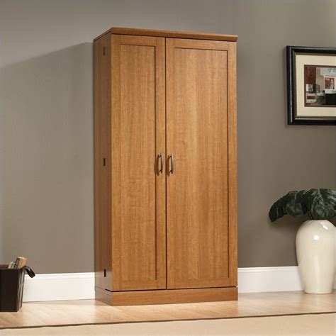 Sauder Select Sienna Oak Storage Cabinet Ebay