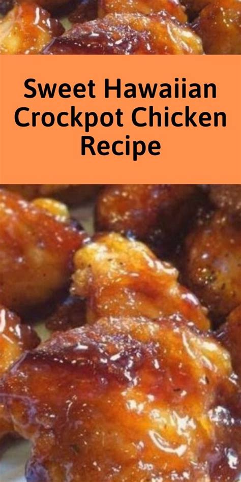 With the perfect amount of seasonings and the slow cooker doing all the work, you can't go wrong with this amazing recipe. Sweet Hawaiian Crockpot Chicken Recipe - Cooking Recipe