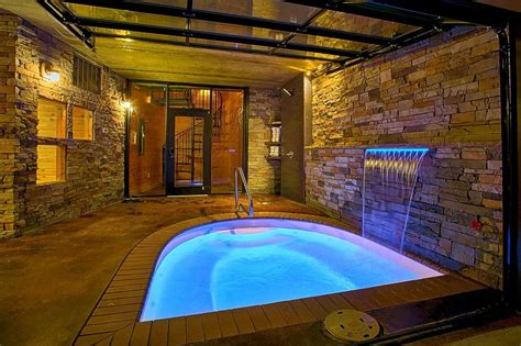 Fortunately we have a great selection of cabins with private swimming pools. Urban Cowboy cabin in Gatlinburg | Indoor pool, Modern ...