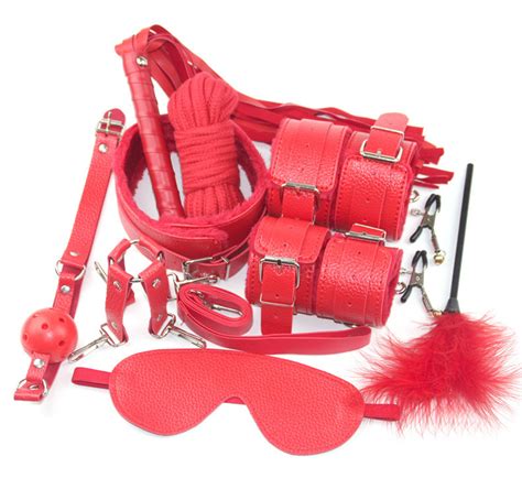 japanese bdsm bondage 10pcs set restraint kit nipple clamps sex rope toys china adult sex toys
