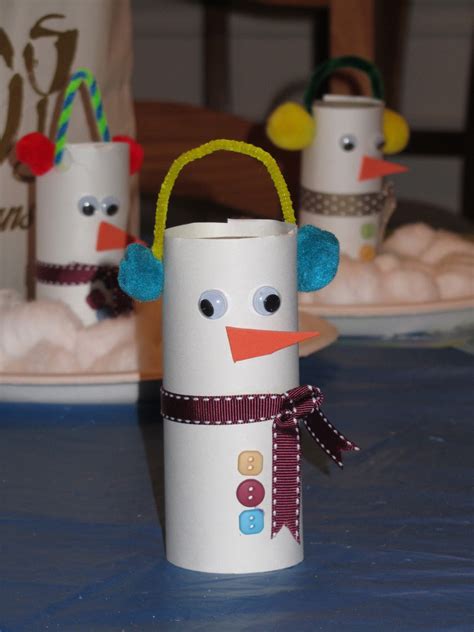 Rocmomma Toilet Paper Tube Snowman Craft