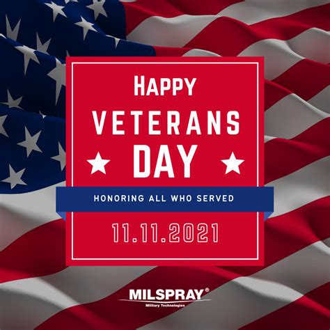 Veterans Day 2021 Honoring All Who Served Milspray