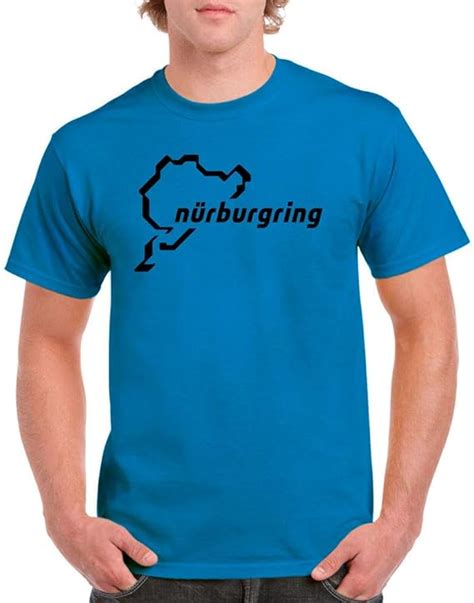 Of Nurburgring Track Outline 100 Cotton Round Neck Short Sleeve T