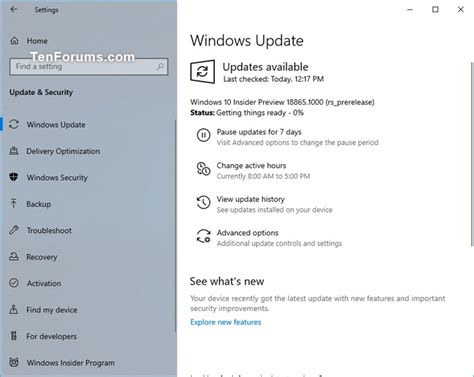 New Windows 10 Insider Preview Skip Ahead Build 18865 20h1 Mar 27