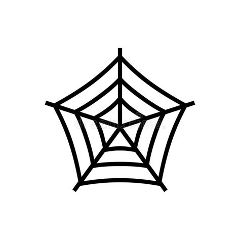 Black Spider Net Symbol For Banner General Design Print And Websites