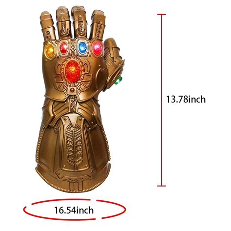 Spotor Infinity Gauntlet Thanos Glove Led With Magnetic Infinity Stones